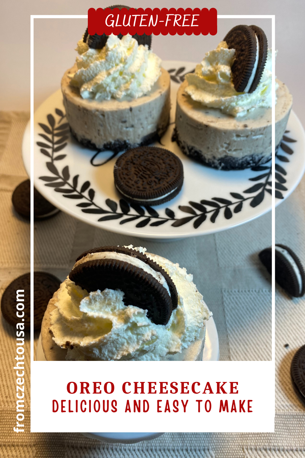 Oreo mini cheesecakes