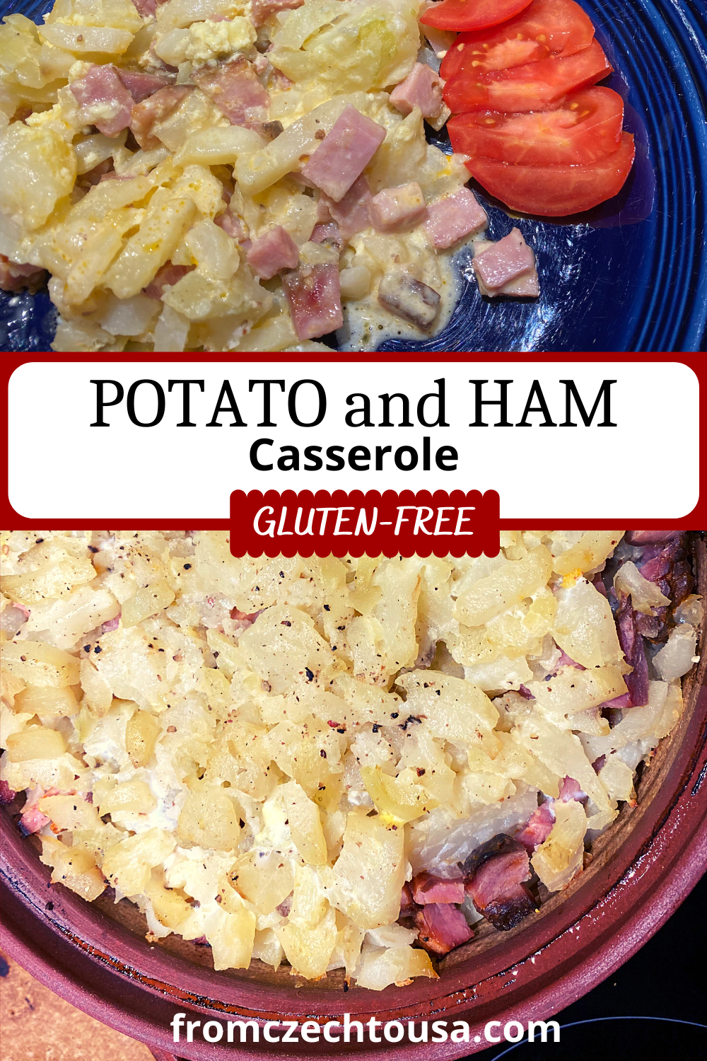 Delicious Potato and Ham casserole