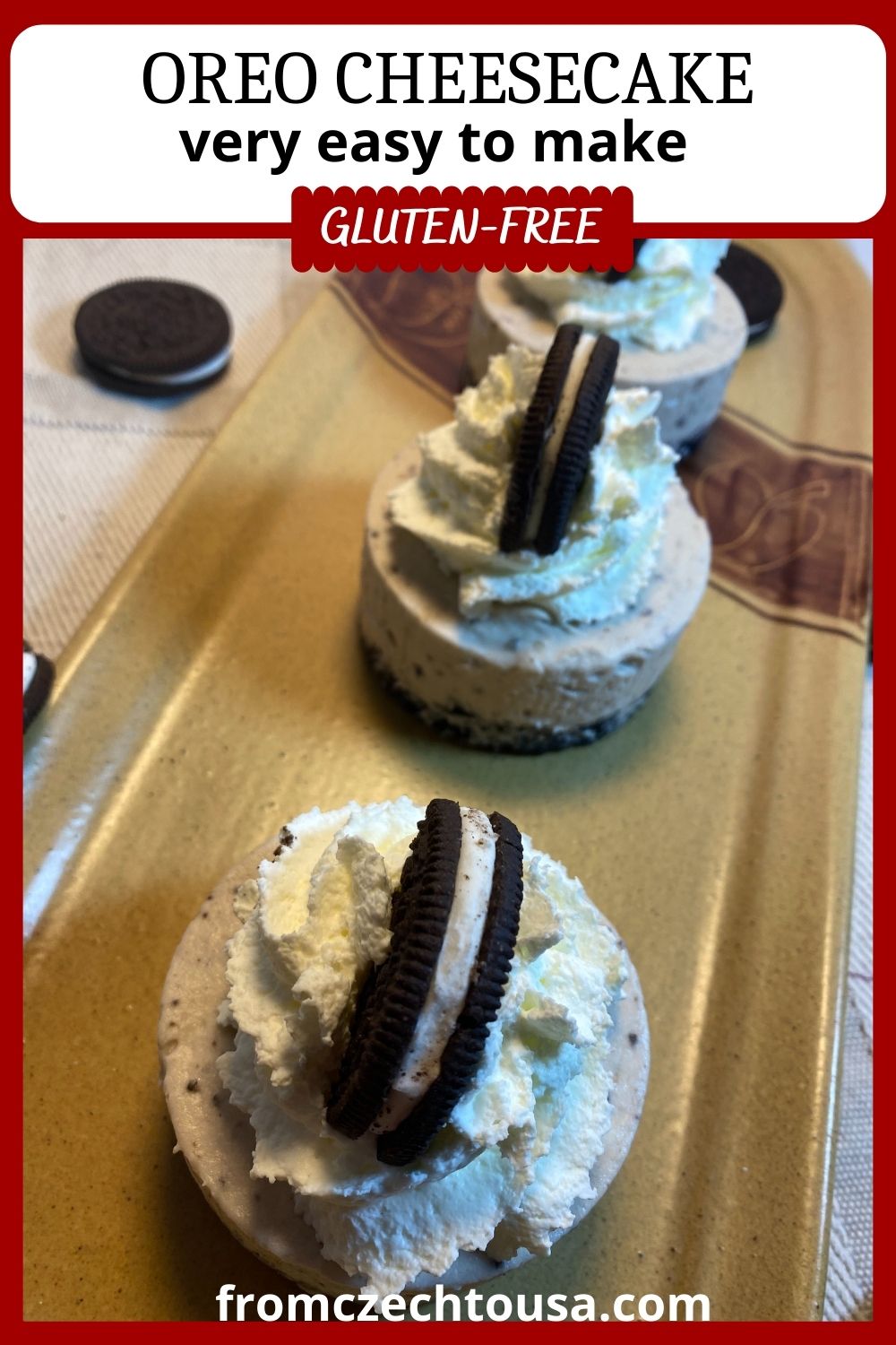 Oreo mini cheesecakes