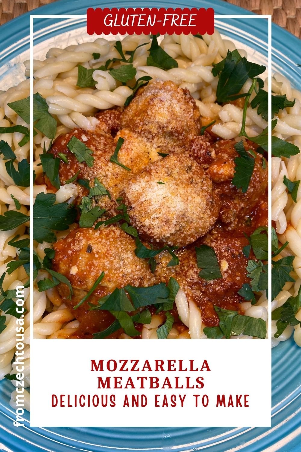 Mozzarella ~ Basil Meatballs