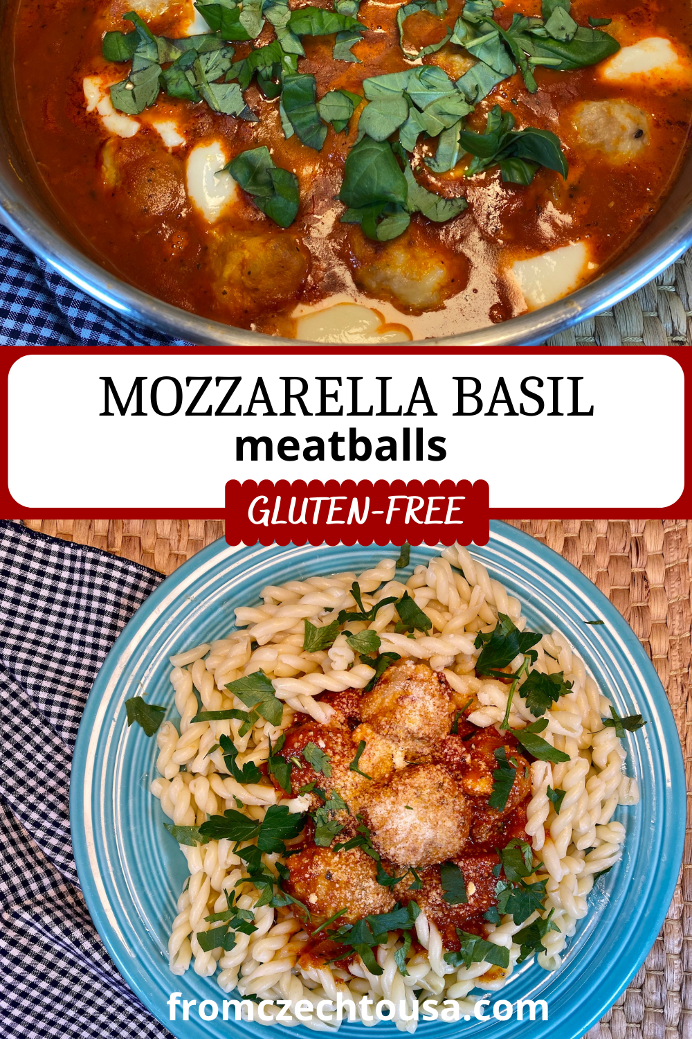 Mozzarella ~ Basil Meatballs