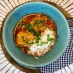 Stuffed pepper with Tomato sauce