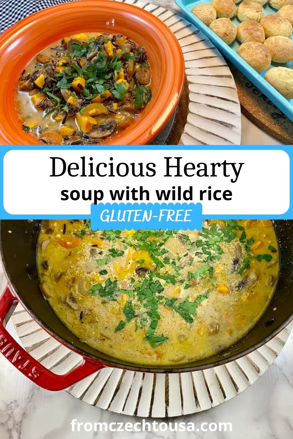 A Gluten-Free hearty soup with wild rice